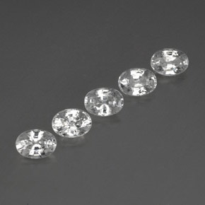 Achetez naturel 6.69ct Blanc Zircon gems, Coupe ovale, En provenance Cambodge chez GemSelect. En stock, livraison internationale!