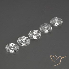 Shop natural 6.40ct Blanc clair Zircon gems, ovale, from Cambodge at GemSelect. In stock, global shipping!