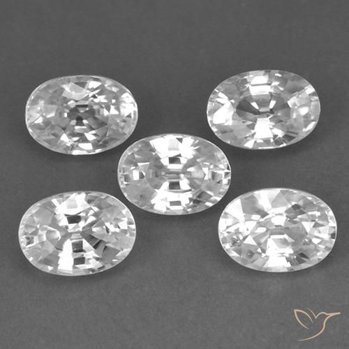 Shop natural 7.10ct Blanc Zircon gems, ovale, from Cambodge at GemSelect. In stock, global shipping!