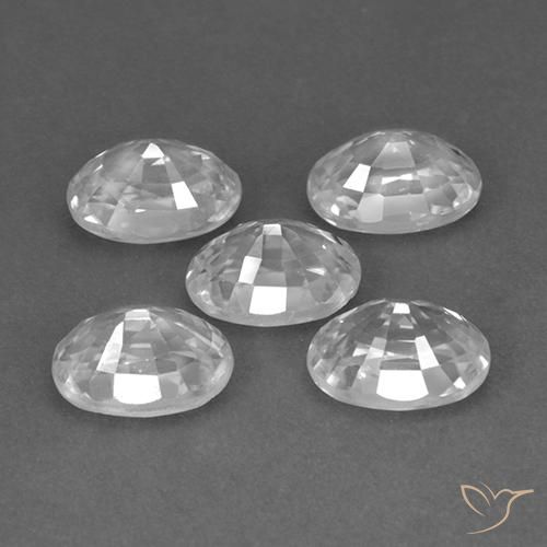 Shop natural 7.10ct Blanc Zircon gems, ovale, from Cambodge at GemSelect. In stock, global shipping!