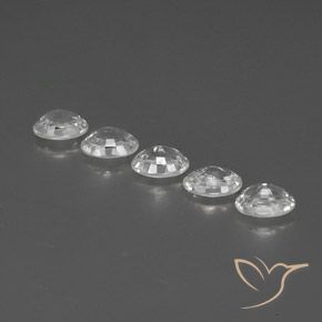 Shop natural 6.31ct Blanc clair Zircon gems, ovale, from Cambodge at GemSelect. In stock, global shipping!