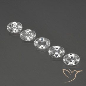 Shop natural 6.83ct Blanc clair Zircon gems, ovale, from Cambodge at GemSelect. In stock, global shipping!