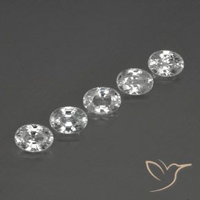 Shop natural 6.83ct Blanc clair Zircon gems, ovale, from Cambodge at GemSelect. In stock, global shipping!