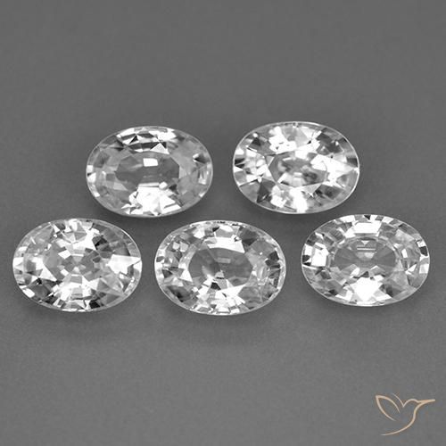 Shop natural 6.54ct Blanc clair Zircon gems, ovale, from Cambodge at GemSelect. In stock, global shipping!