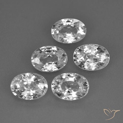 Shop natural 6.54ct Blanc clair Zircon gems, ovale, from Cambodge at GemSelect. In stock, global shipping!