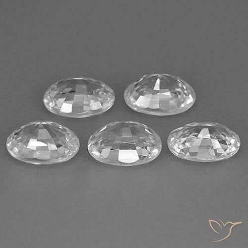 Shop natural 6.54ct Blanc clair Zircon gems, ovale, from Cambodge at GemSelect. In stock, global shipping!