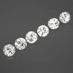Achetez naturel 3.26ct Blanc Zircon gems, Coupe roude, En provenance Cambodge chez GemSelect. En stock, livraison internationale!