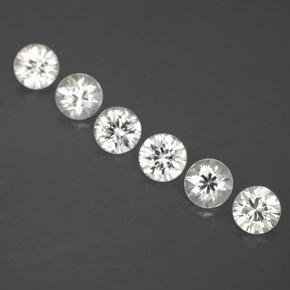 Achetez naturel 3,15ct blanc zircon gems, coupe roude, en provenance cambodge chez gemselect. en stock, livraison internationale!
