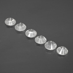 Achetez naturel 3,15ct blanc zircon gems, coupe roude, en provenance cambodge chez gemselect. en stock, livraison internationale!