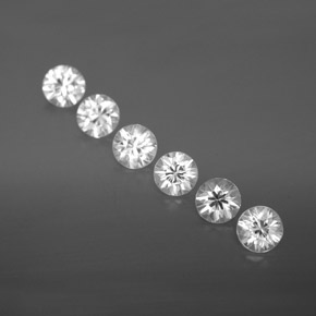 Achetez naturel 3,36ct blanc zircon gems, coupe roude, en provenance cambodge chez gemselect. en stock, livraison internationale!