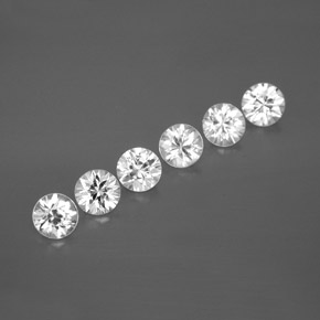 Achetez naturel 3.27ct Blanc Zircon gems, Coupe roude, En provenance Cambodge chez GemSelect. En stock, livraison internationale!