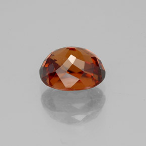 Zircon Orange naturelle ovale, 2.77 ct, VS