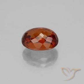 Zircon Rouge vif naturelle Coupe ovale, 2.43 ct, VVS-VS