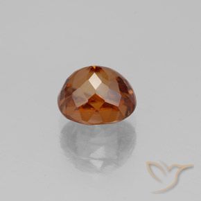 Zircon Orange moyen-foncé naturelle ovale, 2.42 ct, VVS