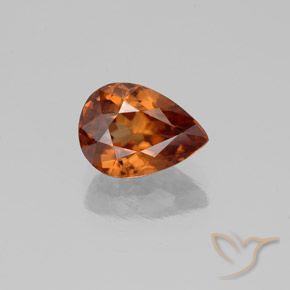 2.10ct Naturel Orange moyen Zircon, En forme de poire, VS