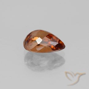 Zircon Orange moyen naturelle En forme de poire, 2.10 ct, VS