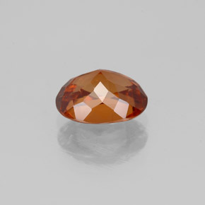 Zircon orange naturelle coupe ovale, 2,21 ct, VS