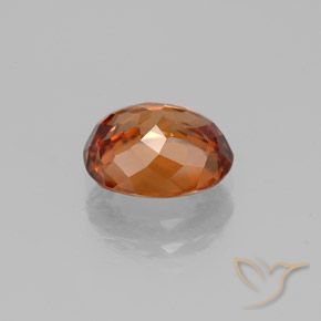 Zircon Orange feu naturelle Coupe ovale, 2.71 ct, VS