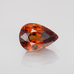 Zircon Orange moyen naturelle En forme de poire, 2.08 ct, VVS