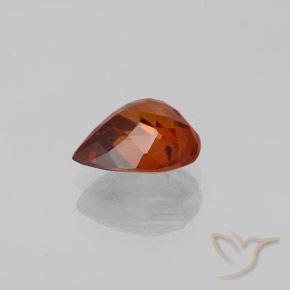 Zircon Ambre orange naturelle En forme de poire, 1.59 ct, VVS