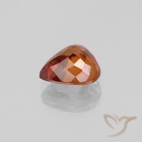 Zircon Orange rougeâtre naturelle En forme de poire, 1.83 ct, VVS