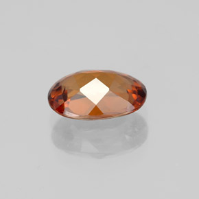 Zircon orange naturelle coupe ovale, 1,98 ct, VVS