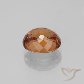 Zircon Orange moyen naturelle ovale, 2.34 ct, VVS-VS