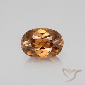 1.83ct Naturel Orange moyen Zircon, ovale, VVS