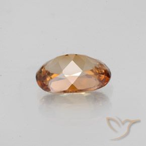 Zircon Orange moyen naturelle ovale, 1.83 ct, VVS