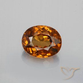 1.46ct Naturel Orange brunâtre foncé Zircon, ovale, VVS