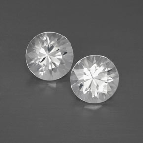 Achetez naturel 2,40ct blanc zircon gems, coupe roude, en provenance cambodge chez gemselect. en stock, livraison internationale!