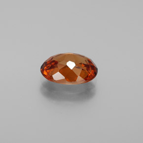 Zircon Orange foncé naturelle Coupe ovale, 2.03 ct, VVS