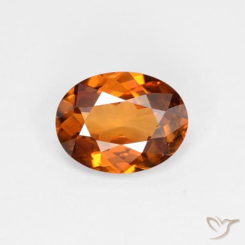 1.48ct Naturel Orange terre Zircon, ovale, VVS