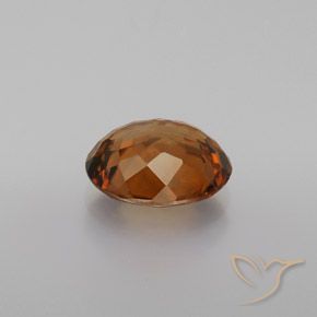 Zircon Orange foncé naturelle ovale, 2.21 ct, VVS