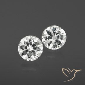 2.15ctw Naturel Blanc Zircon, Tour, VS