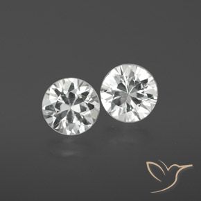 2.12ctw Naturel Blanc Zircon, Tour, VS
