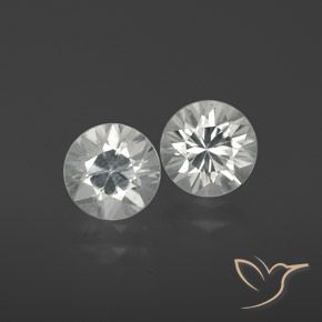2.38ctw Naturel Blanc Zircon, Tour, VVS-VS