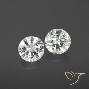 2.12ctw Naturel Blanc Zircon, Tour, VS