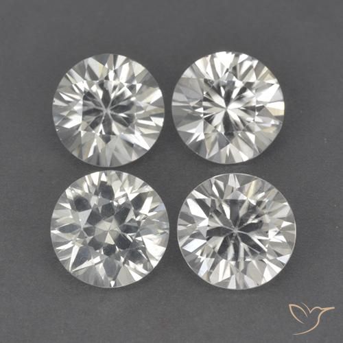 4.56ctw Naturel Blanc chaud Zircon, Tour, VVS-VS