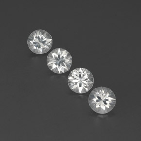 Achetez naturel 4,65ct blanc zircon gems, coupe roude, en provenance cambodge chez gemselect. en stock, livraison internationale!