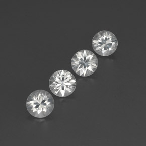 Achetez naturel 4,65ct blanc zircon gems, coupe roude, en provenance cambodge chez gemselect. en stock, livraison internationale!