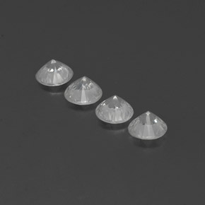 Achetez naturel 4,65ct blanc zircon gems, coupe roude, en provenance cambodge chez gemselect. en stock, livraison internationale!