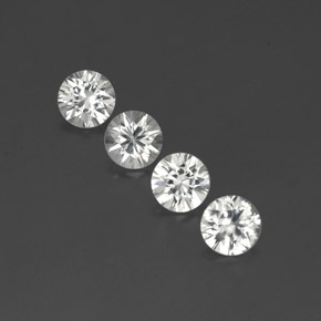 Achetez naturel 4.52ct Blanc Zircon gems, Coupe roude, En provenance Cambodge chez GemSelect. En stock, livraison internationale!