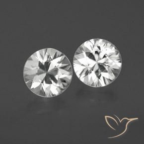 2.04ctw Naturel Blanc Zircon, Tour, VVS-VS