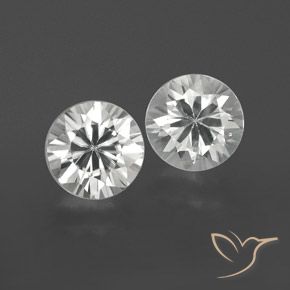 2.23ctw Naturel Blanc Zircon, Tour, VVS-VS