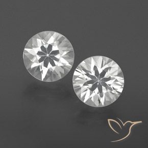 2.36ctw Naturel Blanc Zircon, Tour, VVS-VS