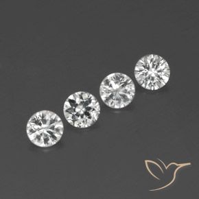 4.44ctw Naturel Blanc clair Zircon, Tour, VVS-VS