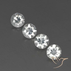 4.59ctw Naturel Blanc Zircon, Tour, VVS-VS