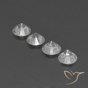 Achetez naturel 4.24ct Blanc Zircon gems, Coupe roude, En provenance Cambodge chez GemSelect. En stock, livraison internationale!