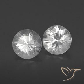 2.43ctw Naturel Blanc Zircon, Tour, VVS-VS